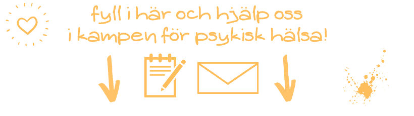 Hjälp oss i kampen för psykisk hälsa bland unga - symboler