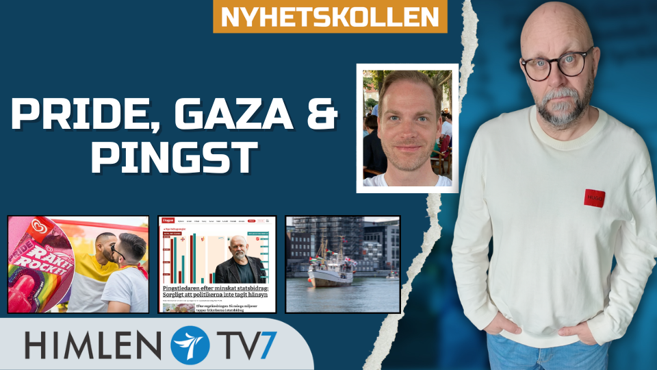 Pride, Gaza och Pingst | Nyhetskollen fre 8/5 kl 17:00 på YouTube