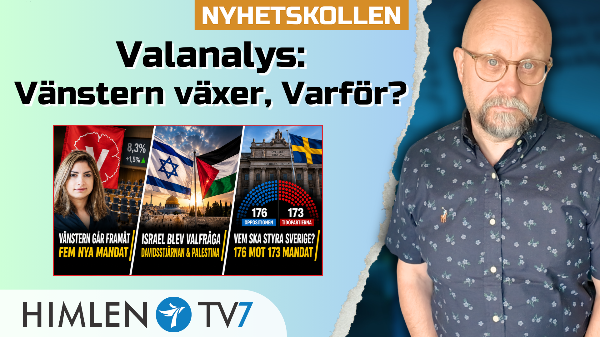 Vänstern växer – Vad hände i valet? | Fre 18/9 kl 17:00 på Youtube