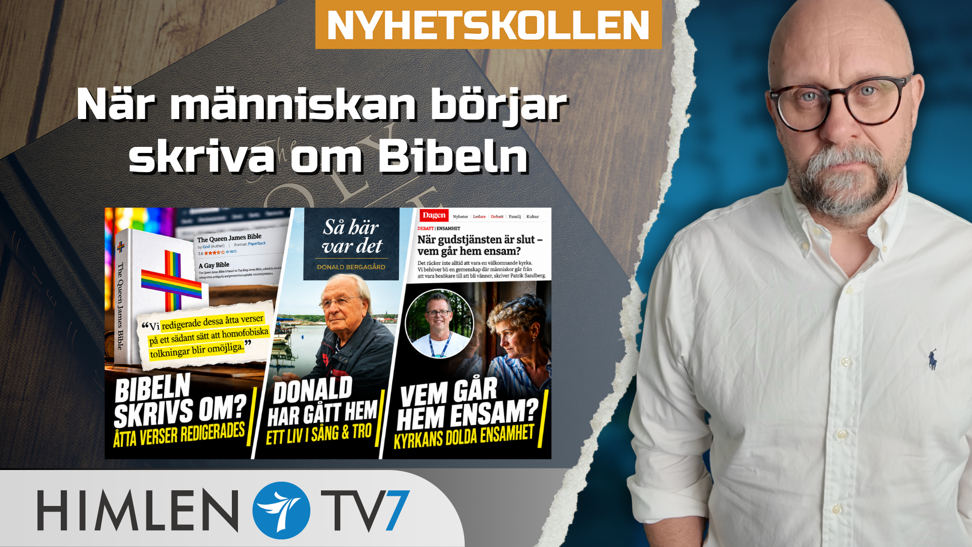 De skrev om Bibeln – för att ändra budskapet | Fre 2/10 kl 17:00 på Youtube