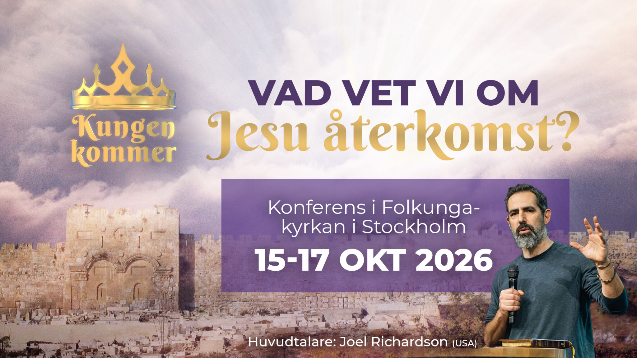 Har du anmält dig? Kungen kommer konferens 15-17 oktober